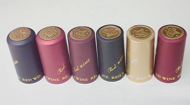 PVC Shrink Capsules for Wine Bottles, Plastic PVC Capsule Packing